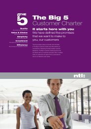 The Big 5 Customer Charter - Cable Forum
