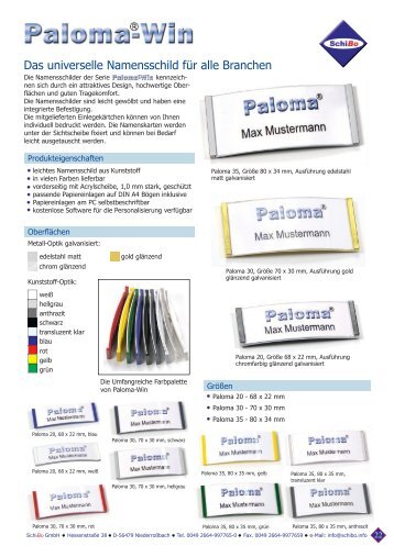 PDF Preisliste. - SchiBo GmbH