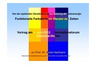 Prof. Dr. Horst Hartmann, TU Dresden - Funktionelle Farbstoffe