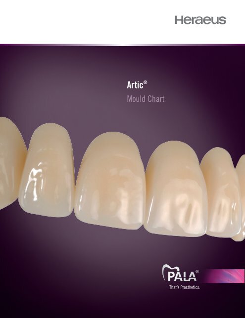 Artic Mould Chart - Heraeus Kulzer US