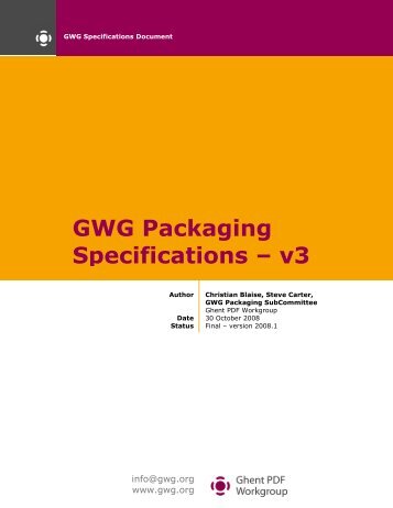 Download Packaging v3 Specification Document ... - Ghent Workgroup