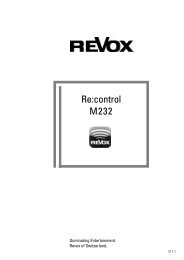Re:control M232 - im Revox Studio Richterswil