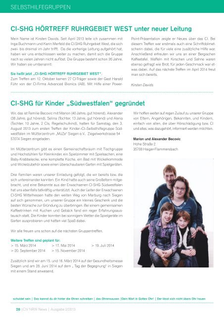 CIV NRW - Cochlear Implant Verband Nordrhein-Westfalen e.V.