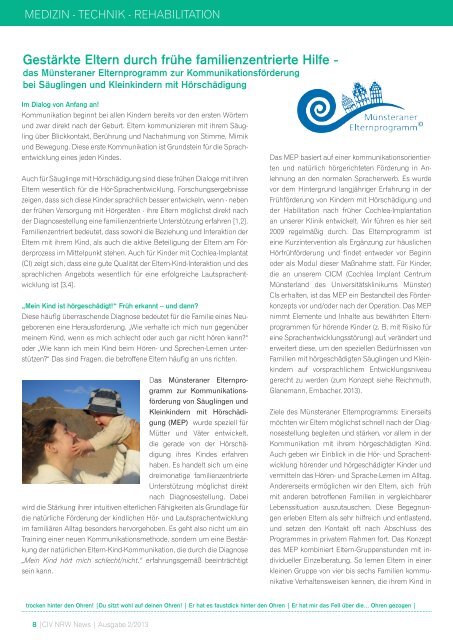 CIV NRW - Cochlear Implant Verband Nordrhein-Westfalen e.V.