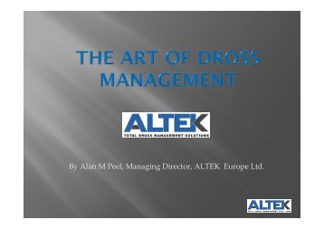 The Art of Dross Management - ALTEK