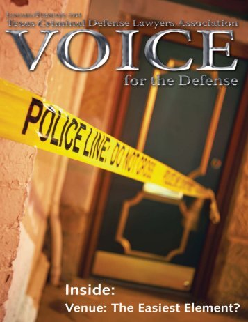 Inside: - Voice For The Defense Online