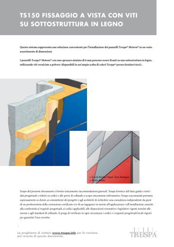 ts150 fissaggio a vista con viti su sottostruttura in legno - Trespa.info