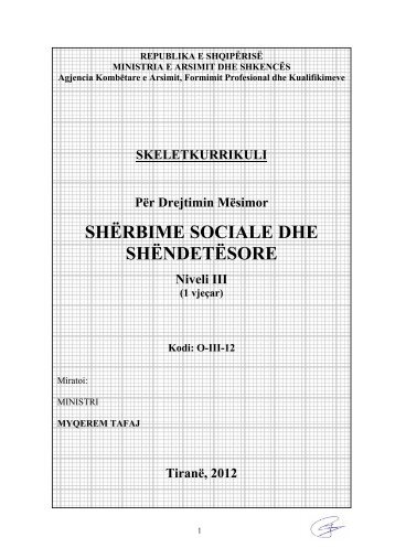 SHÃRBIME SOCIALE DHE SHÃNDETÃSORE