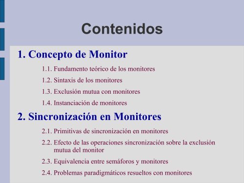 Tema 3: MONITORES - Departamento de Lenguajes y Sistemas ...