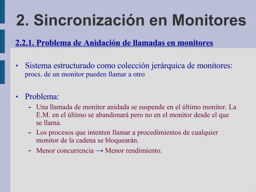 Tema 3: MONITORES - Departamento de Lenguajes y Sistemas ...