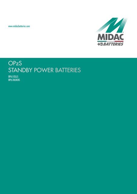 OPzS STANDBY POWER BATTERIES - JHRoerden