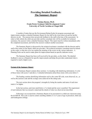ECERS-R Report Template (Adobe PDF)