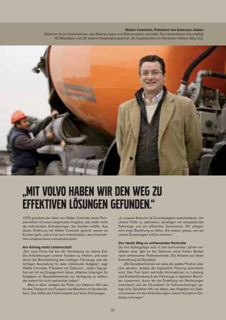 Volvo Trucks im Bauverkehr - Haas Nutzfahrzeuge