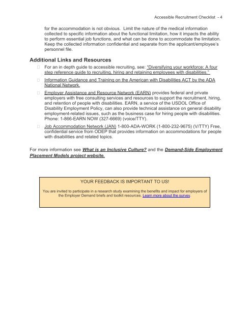 Accessible Recruitment Checklist - Burton Blatt Institute at Syracuse ...