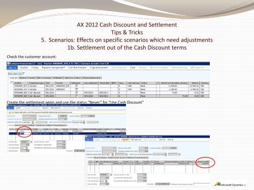 AX 2012 Cash Discount and Settlements - TechNet Blogs