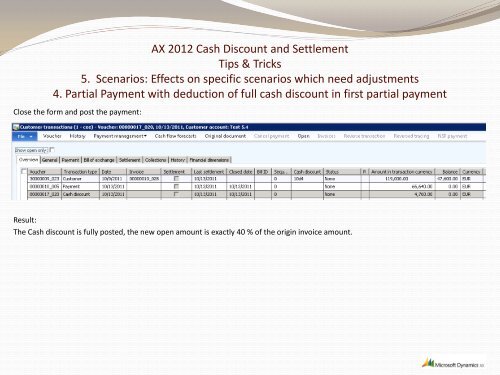 AX 2012 Cash Discount and Settlements - TechNet Blogs