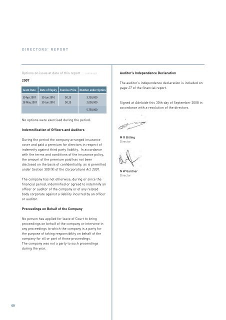 view - Western Desert Resources