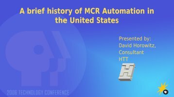 A brief history of MCR Automation in the United States - PBS