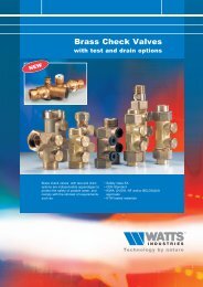 Brass Check Valves - Watts Industries