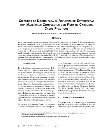 criterios de diseño para el refuerzo de estructuras con materiales ...