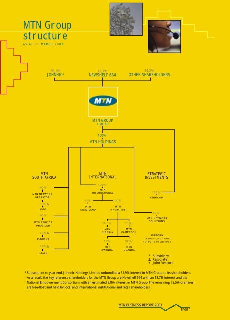 (formely M-Cell Limited) - Business Report 2003 - MTN Group