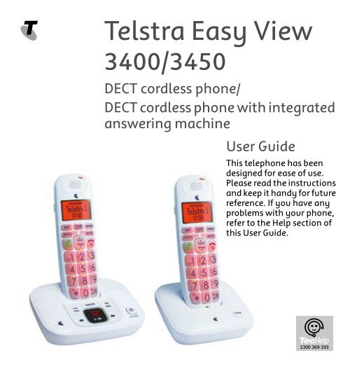 Telstra Easy View 3400 3450 Vtech