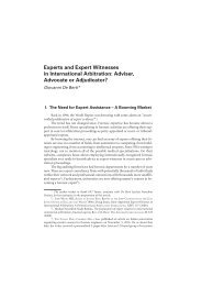 Experts and Expert Witnesses in International Arbitration: Adviser ...