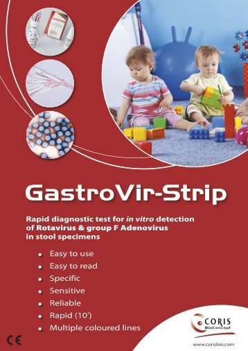 GastroVir-Strip - Adenovirus 4041/rotavirus ... - Coris Bioconcept