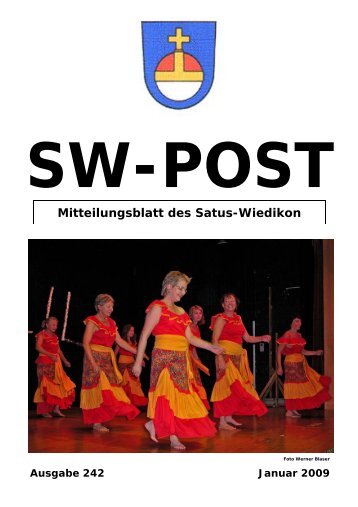 Mitteilungsblatt des Satus-Wiedikon