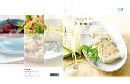 Recipe book Steam S (PDF / 3.0 MB) - V-ZUG Ltd