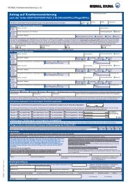 Antrag auf Krankenversicherung - SIGNAL IDUNA ...