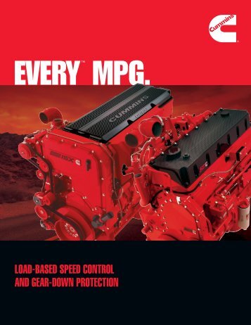 load-based speed control and gear-down protection - Cummins ...