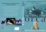 Swimming with orca - Orca Research Trust