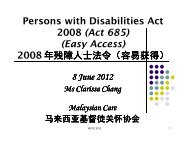 Persons with Disabilities Act 2008 - Agape Centre Sibu