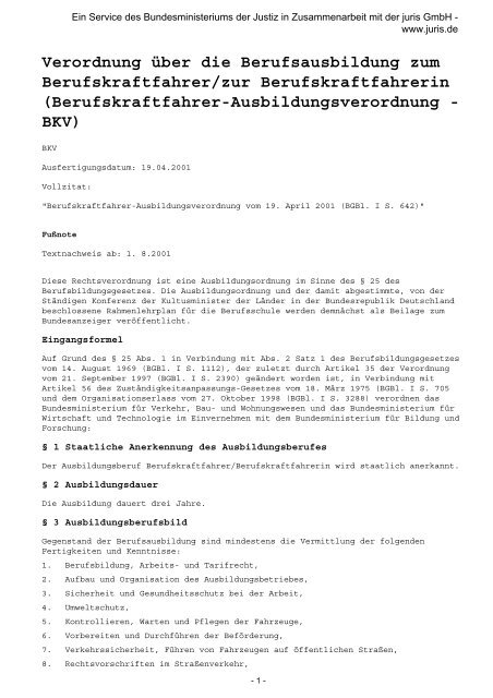 Ausbildungsverordnung Berufskraftfahrer Werd Busfahrer Berichtsheft Berufskraftfahrer