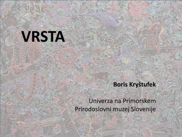 Boris KryÅ¡tufek Univerza na Primorskem ... - VideoLectures