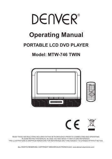 Operating Manual PORTABLE LCD DVD PLAYER Model: MTW-746 ...