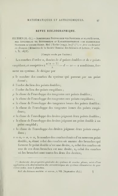 Bulletin des sciences mathématiques