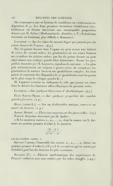 Bulletin des sciences mathématiques