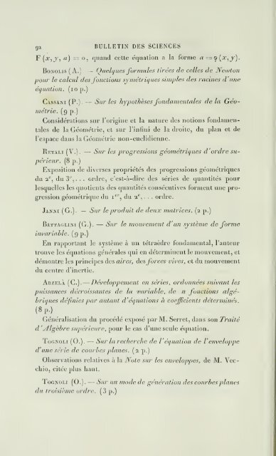 Bulletin des sciences mathématiques