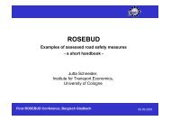 Examples of assessed road safety measures - a short ... - Rosebud