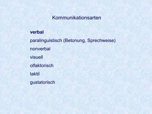 Sexualität und Kommunikation - MAT