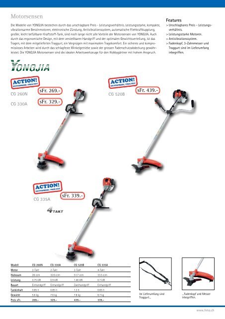 Der neue Motorgeräte-Katalog ist da! - hostettler motoren ag