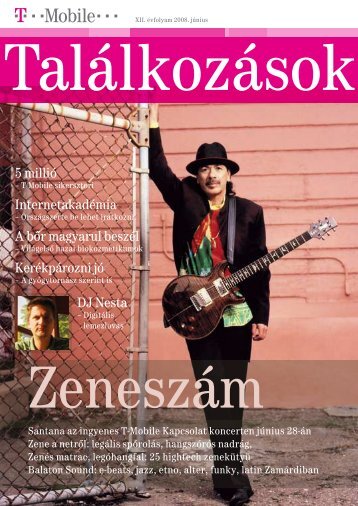 TalÃ¡lkozÃ¡sok magazin 2008. jÃºnius - T-Mobile