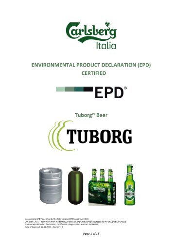 ENVIRONMENTAL PRODUCT DECLARATION (EPD) CERTIFIED ...