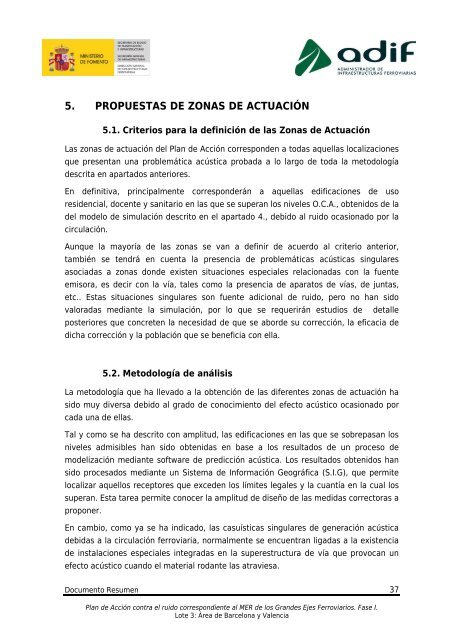 plan de acción contra el ruido . lote 3 - Sistema de Información ...