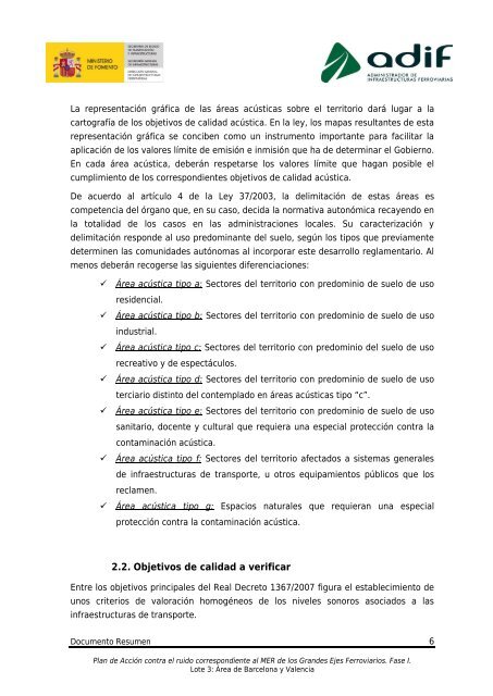 plan de acción contra el ruido . lote 3 - Sistema de Información ...