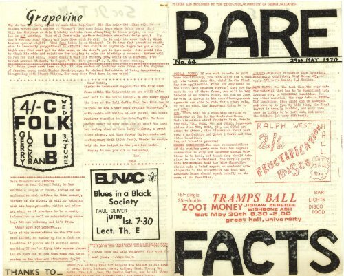 Bare Facts, Issue No. 064, 29.05.1970.pdf - University of Surrey's ...