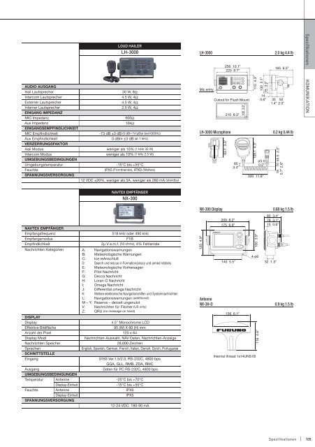 Katalog - FURUNO DEUTSCHLAND