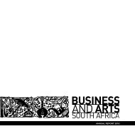 ANNUAL REPORT 2010 - Business and Arts South Africa